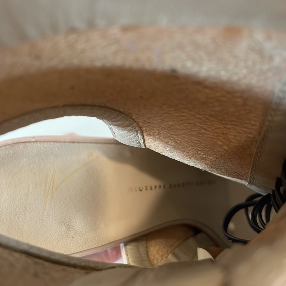 Tan Leather Lace-Up Heeled Sandals size 6 (36 ITaly) - Picture 9 of 10